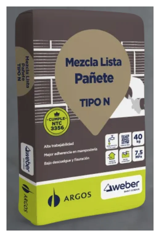 Mezcla Lista Pañete Tipo N